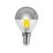 LED КРУШКА G45 С НАКРЪСТЕНИ ФИЛАМЕНТИ 6.5W E14 2700K СРЕБРИСТА