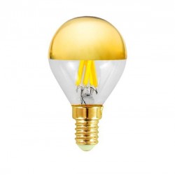 LED КРУШКА G45 С КРЪСТАСАНИ НИТКИ 6.5W E14 2700K ЗЛАТНО ОГЛЕДАЛО LED КРУШКА G45 С КРЪСТАСАНИ НИТКИ 6.5W E14 2700K ЗЛАТНО ОГЛЕДАЛО