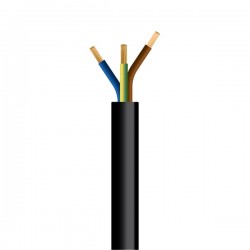 ГЪВКАВ КАБЕЛ H05VV-F 3X2,5MM² ЧЕРЕН ГЪВКАВ КАБЕЛ H05VV-F 3X2,5MM² ЧЕРЕН