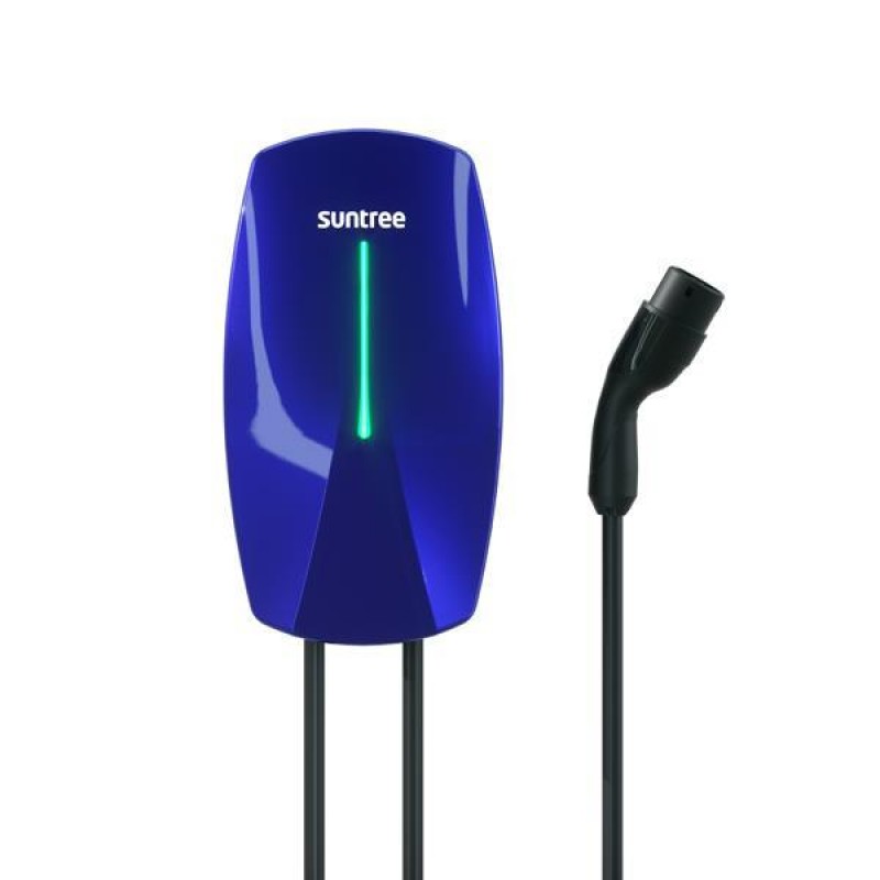 EV CHARGER SUNTREE SINGLE PHASE,7,4kW32A AND CABLE 5m (BLUE COLOR) 165-50050