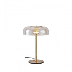 TABLE LAMP 8W 3000K 960lm Φ300x450mm METAL WITH GLASS COGNAC ARTE ILLUMINA LOBBY 144-15091