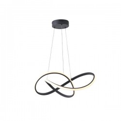 PENDANT LIGHT FIXTURE ALUMINIUM LED 30W 3000Κ 2000lm Φ60mm ΜΑΥΡΟ ARTE ILLUMINA SATURN 144-15056 PENDANT LIGHT FIXTURE ALUMINIUM LED 30W 3000Κ 2000lm Φ60mm ΜΑΥΡΟ ARTE ILLUMINA SATURN 144-15056
