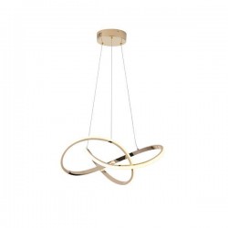 PENDANT LIGHT FIXTURE ALUMINIUM LED 30W 3000Κ 2000lm Φ60mm GOLD ARTE ILLUMINA SATURN 144-15057 PENDANT LIGHT FIXTURE ALUMINIUM LED 30W 3000Κ 2000lm Φ60mm GOLD ARTE ILLUMINA SATURN 144-15057