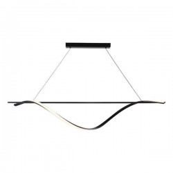 PENDANT LIGHT FIXTURES 12W 3000K 780lm 1200x1400mm ALUMINIUM BLACK ARTE ILLUMINA WAVES 144-18007 PENDANT LIGHT FIXTURES 12W 3000K 780lm 1200x1400mm ALUMINIUM BLACK ARTE ILLUMINA WAVES 144-18007