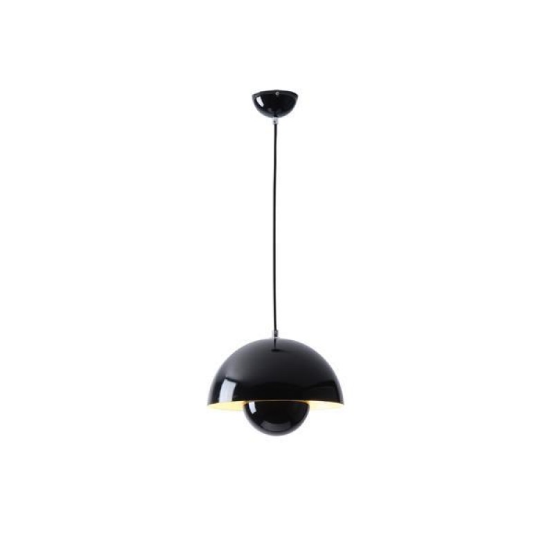 ВИСЯЩА ЛАМПА МЕТАЛ 1ХE27 МАКС 15W 300X1290MM ГЛАНЦ ЧЕРНО