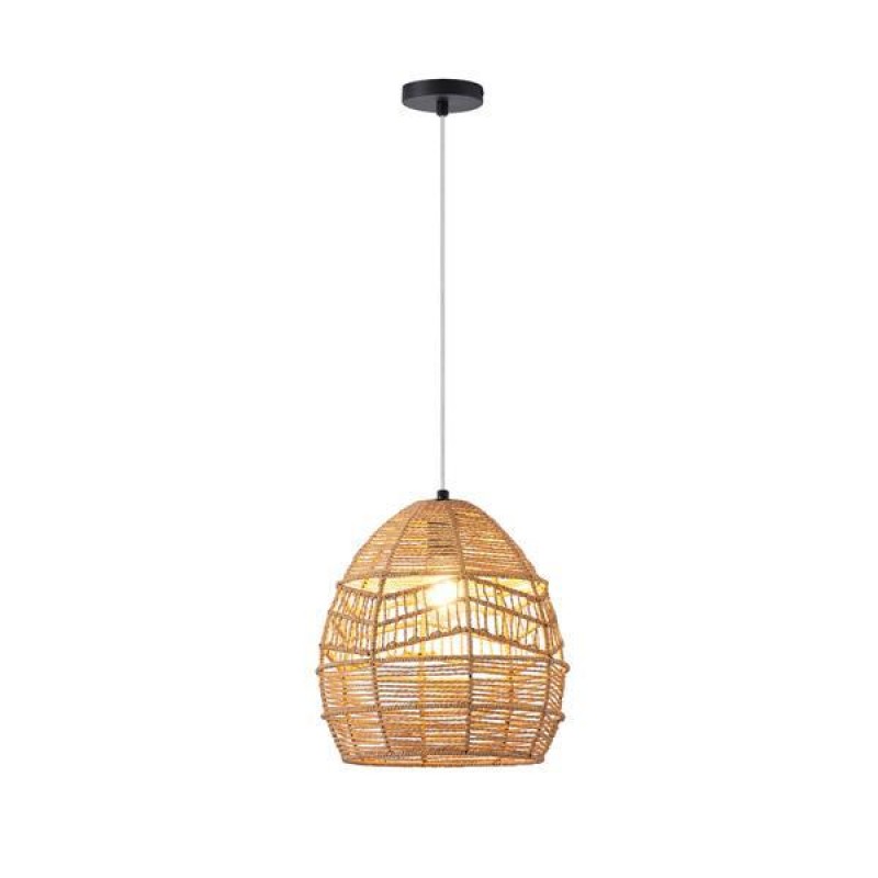 ПЕНДЕЛ BAMBOO КАФЯВ 1XE27 MAX 15W 300X300X300MM