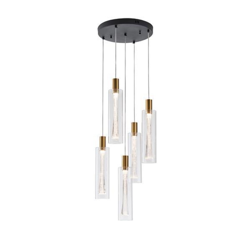 ВИСЯЩА ЛАМПА 5XSTЪКЛО 38W 3000K 4400LM Ф350X1930MM ARTE ILLUMINA VIAL ВИСЯЩА ЛАМПА 5XSTЪКЛО 38W 3000K 4400LM Ф350X1930MM ARTE ILLUMINA VIAL