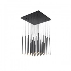 PENDANT LIGHT FIXTURES LED 72W 3000K 7200lm 800X1500m ALUMINIUM BLACK ARTE ILLUMINA CASCADE 144-16085 PENDANT LIGHT FIXTURES LED 72W 3000K 7200lm 800X1500m ALUMINIUM BLACK ARTE ILLUMINA CASCADE 144-16085