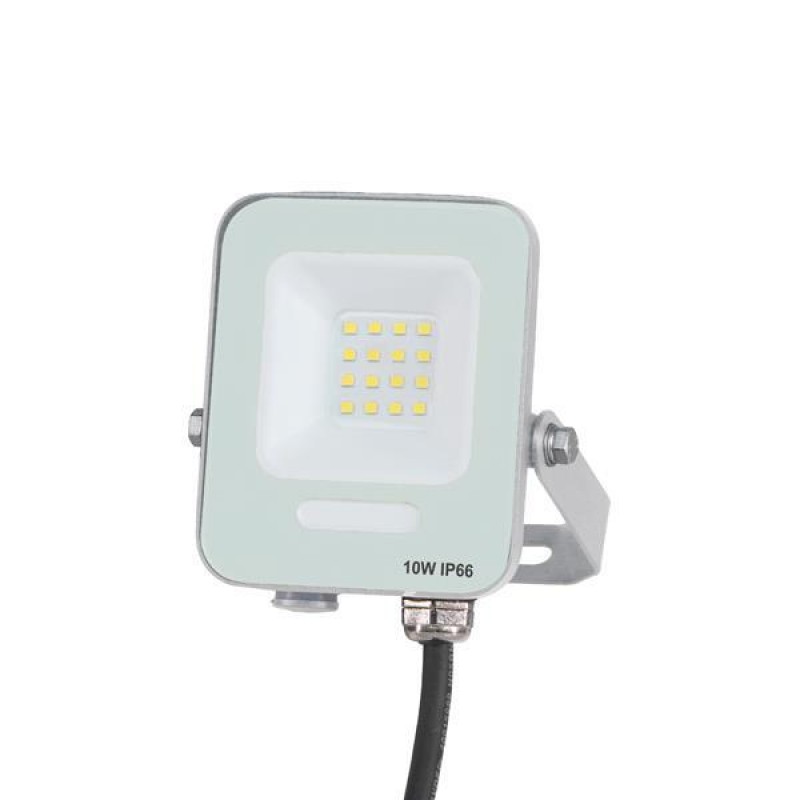 LED ПРОЖЕКТОР SMD 10W БЯЛ IP66 6500K PLUS