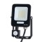 ПРОЖЕКТОР LED SMD С ДЕТЕКТОР ЗА ДВИЖЕНИЕ 20W ЧЕРЕН IP54 6500K