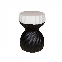 SIDE TABLE,MGO, BLACK-WHITE, 36x36x51 cm 810-00001 SIDE TABLE,MGO, BLACK-WHITE, 36x36x51 cm 810-00001