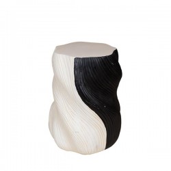 SIDE TABLE, MGO, BLACK-WHITE, 38x38x49 cm 810-00002 SIDE TABLE, MGO, BLACK-WHITE, 38x38x49 cm 810-00002