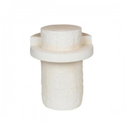 SIDE TABLE, MGO, WHITE, 45x45x54 cm 810-00003 SIDE TABLE, MGO, WHITE, 45x45x54 cm 810-00003