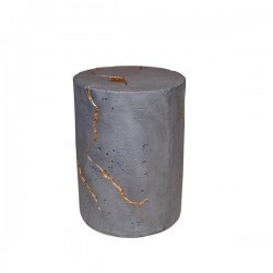 SIDE TABLE, MGO, GREY-GOLD, 38.5x38.5x51.5 cm 810-00004 SIDE TABLE, MGO, GREY-GOLD, 38.5x38.5x51.5 cm 810-00004