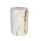 SIDE TABLE, MGO, WHITE-GOLD, 38x38x51 cm 810-00005