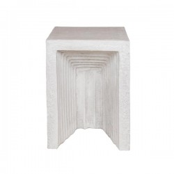 SIDE TABLE, MGO, GREY, 34.5x34.5x47 cm 810-00013 SIDE TABLE, MGO, GREY, 34.5x34.5x47 cm 810-00013