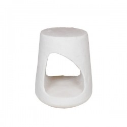 SIDE TABLE, POLYRESIN, WHITE, 38x38x46cm 810-00019 SIDE TABLE, POLYRESIN, WHITE, 38x38x46cm 810-00019