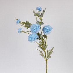 FLOWER/BRANCH, CHRYSANTHEMUM BALL, LIGHT BLUE, 77cm 816-20011