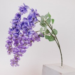 FLOWER/BRANCH, WISTERIA, PURPLE, 110cm 816-20014
