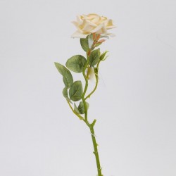 FLOWER/BRANCH, ROSE, WHITE, 42cm 816-20017