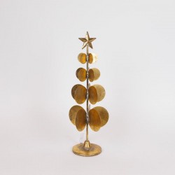 CHRISTMAS TREE, METALLIC, GOLD, 14.5x46.5cm 600-46606