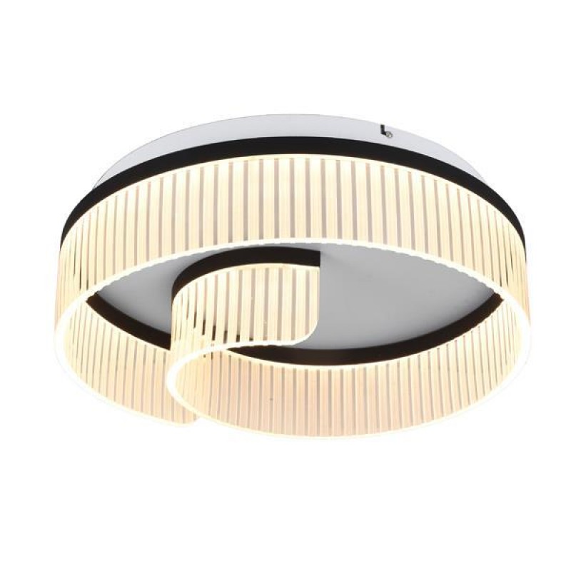 АКРИЛНО ТАВАННО СВЕТИЛО LED 18W 3000K Φ50 ЧЕРНО AURORA