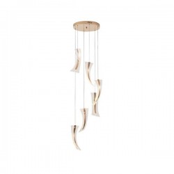 PENDANT LIGHT FIXTURE ACRYLIC 60W 350X150mm 3000K 5400lmFRENCH GOLD ARTE ILLUMINA COMO 144-15045 PENDANT LIGHT FIXTURE ACRYLIC 60W 350X150mm 3000K 5400lmFRENCH GOLD ARTE ILLUMINA COMO 144-15045