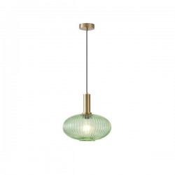 ВИСЯЩА ЛАМПА С РЕЛЕФНО СТЪКЛО GREEN ARTE ILLUMINA TOPAZ ВИСЯЩА ЛАМПА С РЕЛЕФНО СТЪКЛО GREEN ARTE ILLUMINA TOPAZ