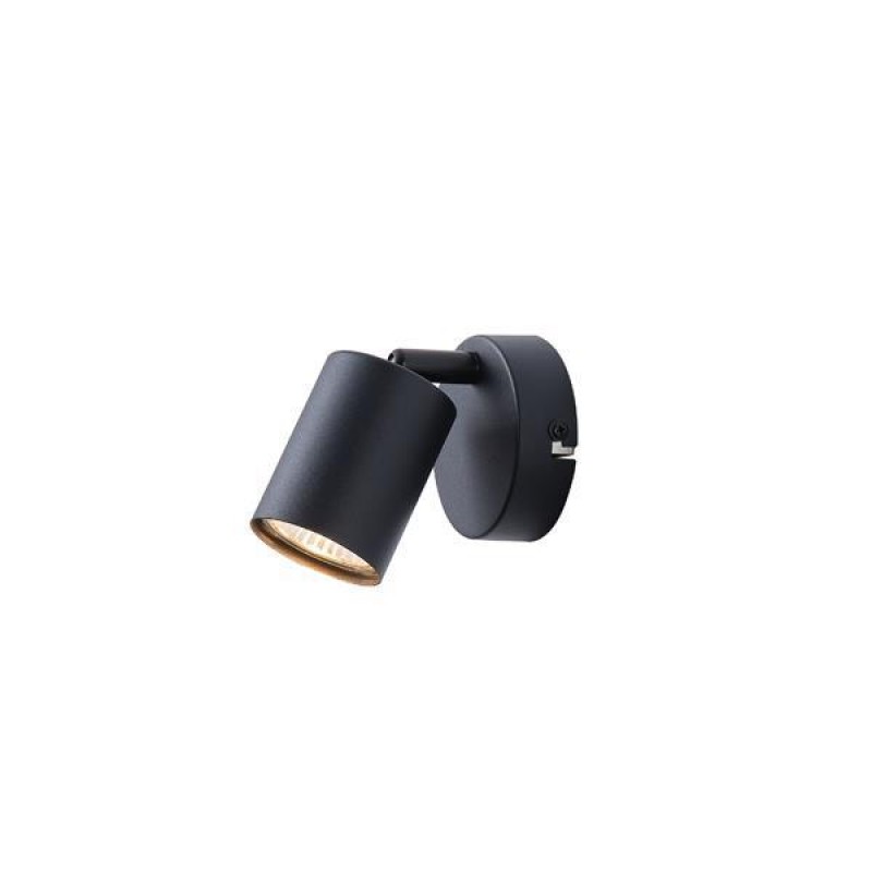 СПОТ ЧЕРЕН МЕТАЛИК 1XGU10 135X80X95MM OLYMP СПОТ ЧЕРЕН МЕТАЛИК 1XGU10 135X80X95MM OLYMP