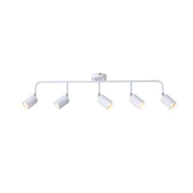 СПОТ БЯЛ 5-СВЕТЛИНЕН МЕТАЛЕН 5XGU10 MAX 7W 800X90X230MM