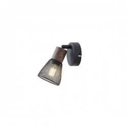 СПОТ ЧЕРЕН С ДЪРВЕСНА ОБЛИЦОВКА И МРЕЖЕСТ АБАЖУР 1XE14 D80XH125MM ARTE ILLUMINA MESHY СПОТ ЧЕРЕН С ДЪРВЕСНА ОБЛИЦОВКА И МРЕЖЕСТ АБАЖУР 1XE14 D80XH125MM ARTE ILLUMINA MESHY