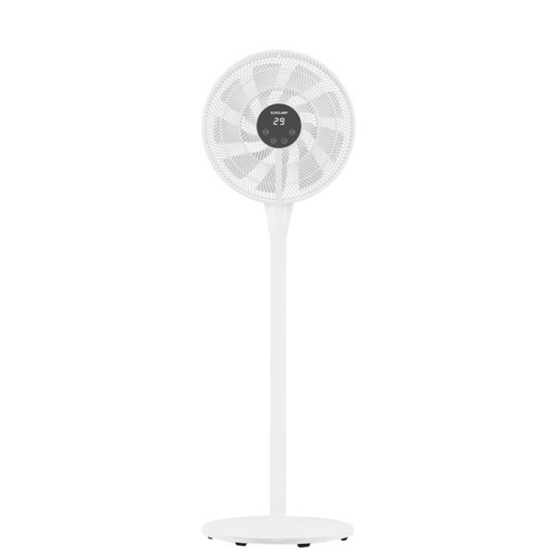 СТОЯЩ ВЕНТИЛАТОР С DC МОТОР 40 СМ 25W БЯЛ С ДИСТАНЦИОННО
