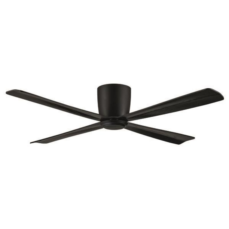 DECORATIVE FAN BLACK 4 BLADES WITH CONTROL Φ122 58W DC MOTOR 300-25007