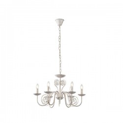 PENDANT LIGHT 6LIGHTS METAL CLEAR GLASS 6XE14 MAX 15W 340X640mm ARTE ILLUMINA KRISTALLO 144-47015 PENDANT LIGHT 6LIGHTS METAL CLEAR GLASS 6XE14 MAX 15W 340X640mm ARTE ILLUMINA KRISTALLO 144-47015