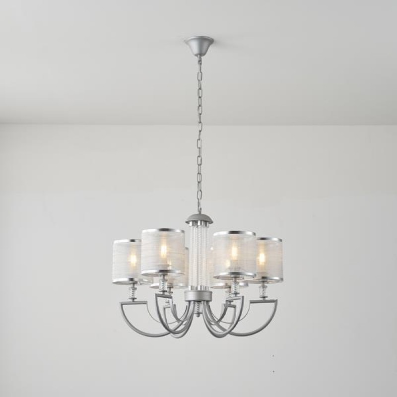 ПЕНДЕЛ KRISTALLO 6X40W E14 ЧЕРЕН ПЕНДЕЛ KRISTALLO 6X40W E14 ЧЕРЕН
