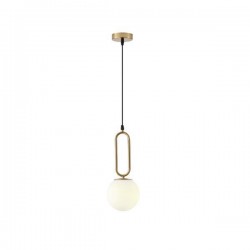 PENDANT LIGHT FIXTURE GLASS 1XE27 MAX 15W 150X150X1430mm WHITE ARTE ILLUMINA ORBA 144-28516 PENDANT LIGHT FIXTURE GLASS 1XE27 MAX 15W 150X150X1430mm WHITE ARTE ILLUMINA ORBA 144-28516