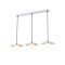 ВИСЯЩА ЛАМПА С 3 КРУШКИ G9 МАКС 25W Ф900MM БЯЛА ARTE ILLUMINA COBA CABANA