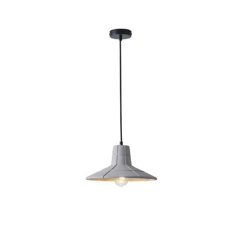 ВИСЯЩА ЛАМПА СИВА МАЗИЛКА 1XE27 MAX 15W 320X320X160MM