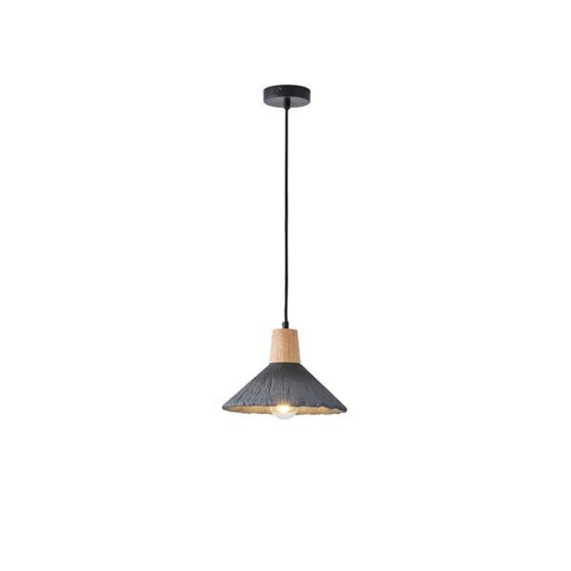 ВИСЯЩА ЛАМПА ПЛАСТЕР ЧЕРНА 1XE27 MAX 15W 250X250X180MM ARTE ILLUMINA