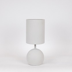НАСТОЛНА ЛАМПА МЕТАЛ БЯЛА 19X19X45CM НАСТОЛНА ЛАМПА МЕТАЛ БЯЛА 19X19X45CM