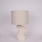 TABLE LAMP, WITH LINEN SHADE, CERAMIC, WHITE, 28x48cm 814-50015