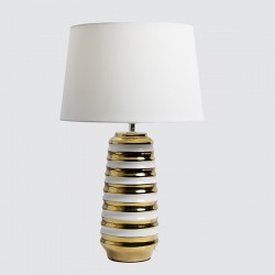 TABLE LAMP, CERAMIC, LIGHT GREY-WHITE, 33x54cm 814-50021