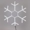 SNOWFLAKE, 5m NEON LED ROPE LIGHT, 2-WAY, WHITE LED, 59x50cm, IP44 600-23114