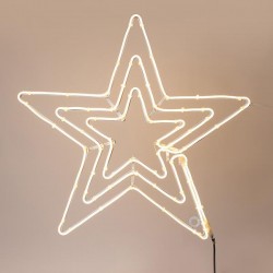 TRIPLE STAR, 5m NEON LED ROPE LIGHT, 2-WAY, WARM WHITE LED, 60x60cm, IP44 600-23112 TRIPLE STAR, 5m NEON LED ROPE LIGHT, 2-WAY, WARM WHITE LED, 60x60cm, IP44 600-23112