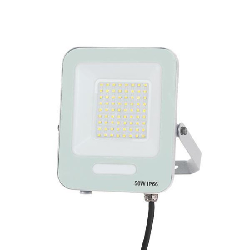 ПРОЖЕКТОР LED SMD 50W БЯЛ IP66 4000K PLUS