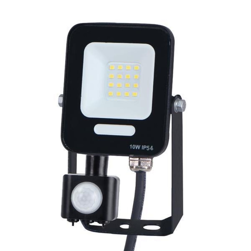 ПРОЖЕКТОР LED SMD С ДВИЖЕЩ СЕ ДЕТЕКТОР 10W ЧЕРЕН IP54 4000K ПРОЖЕКТОР LED SMD С ДВИЖЕЩ СЕ ДЕТЕКТОР 10W ЧЕРЕН IP54 4000K