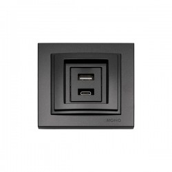 КОНТАКТ С USB ИЗХОД DESPINA 220V/5V 2.4A ДИМЕН КОНТАКТ С USB ИЗХОД DESPINA 220V/5V 2.4A ДИМЕН
