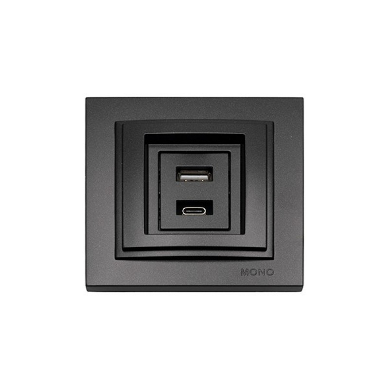 КОНТАКТ С USB ИЗХОД DESPINA 220V/5V 2.4A ДИМЕН КОНТАКТ С USB ИЗХОД DESPINA 220V/5V 2.4A ДИМЕН