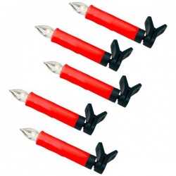 SET 5 WIRELESS LED TREE CANDLES, WARM WHITE LED, RED CANDLE, IP20 600-11483 SET 5 WIRELESS LED TREE CANDLES, WARM WHITE LED, RED CANDLE, IP20 600-11483