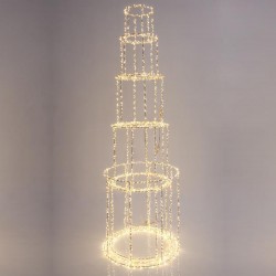 LIGHTED TOWER, 4350 WARM WHITE LED, WITH TRANSFORMER, SILVER COPPER WIRE, 163x40cm 600-22425 LIGHTED TOWER, 4350 WARM WHITE LED, WITH TRANSFORMER, SILVER COPPER WIRE, 163x40cm 600-22425